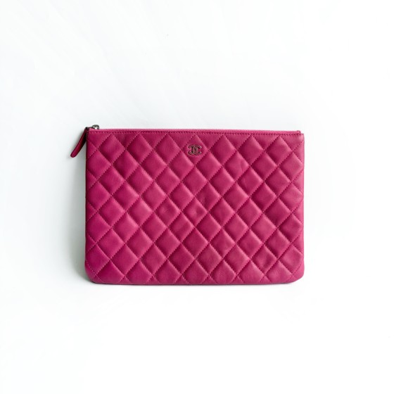 Chanel Classic Quilted Lambskin Clutch
